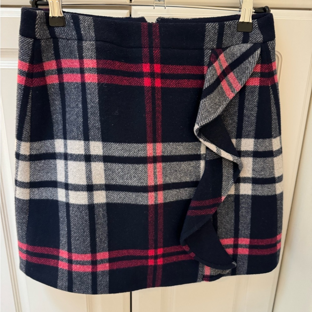 JCREW Ruffle Wool Skirt - size 0